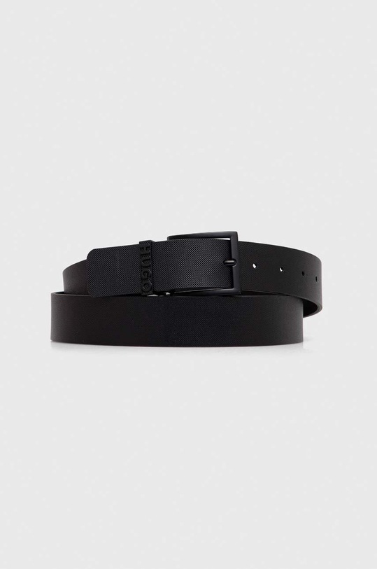 Δερμάτινη ζώνη HUGO 50512844 μαύρο