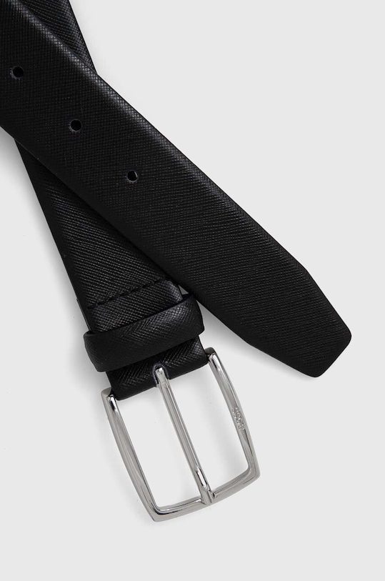 Шкіряний ремінь BOSS 50379719 чорний SS24