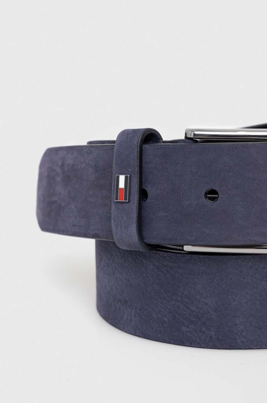 Tommy Hilfiger pasek skórzany AM0AM12050 granatowy SS24