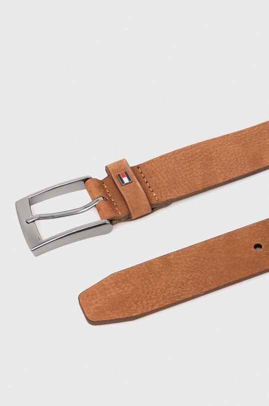Tommy Hilfiger pasek skórzany AM0AM12050 brązowy SS24