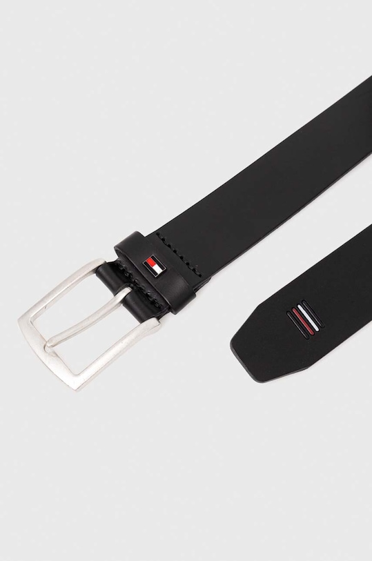 Tommy Hilfiger pasek skórzany AM0AM12054 czarny SS24
