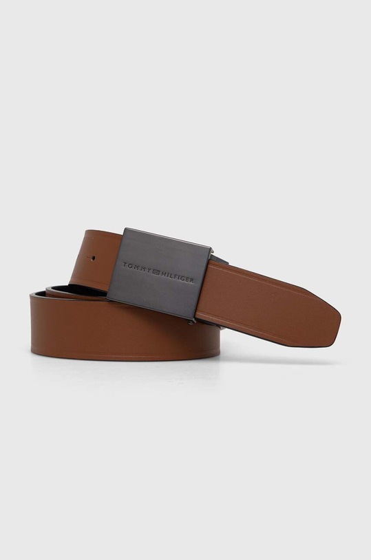 Tommy Hilfiger curea de piele cu două fețe AM0AM12063 negru SS24