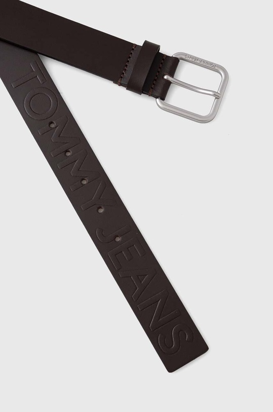Tommy Jeans curea de piele AM0AM12044 maro SS24