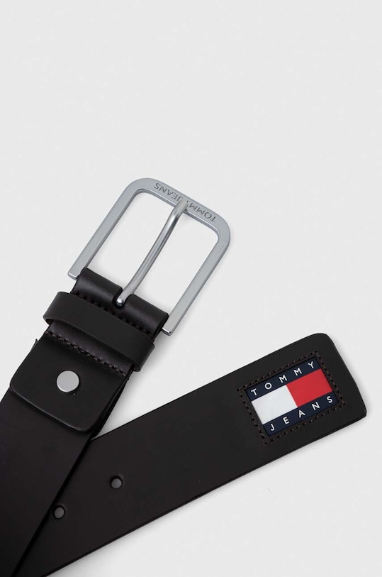 Tommy Jeans pasek skórzany AM0AM12270 brązowy SS24