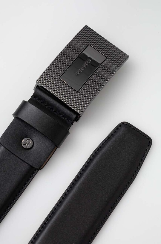 Usnjen pas Calvin Klein K50K511357 črna SS24