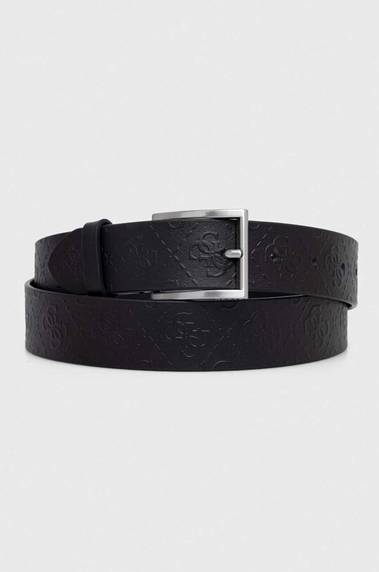 Opasok Guess VEZZOLA imitácia kože čierna BM7782.P3435