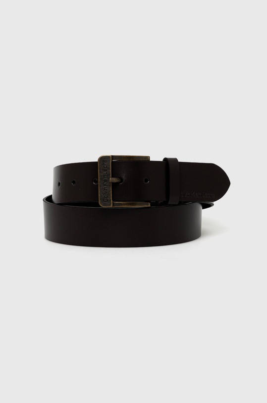 Kožený pásek Calvin Klein Jeans Planet friendly hnědá K50K511412
