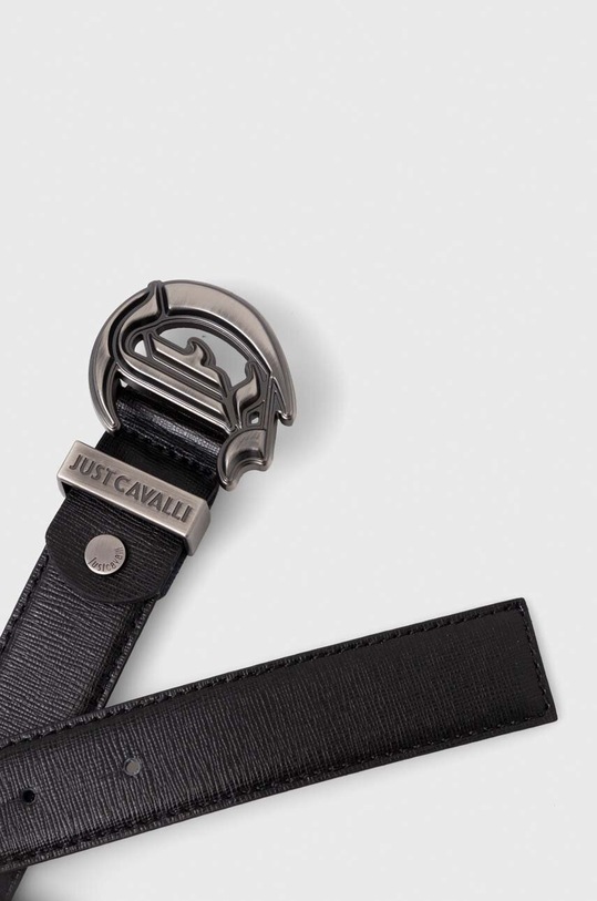 Kožený opasok Just Cavalli 76QA6F20.ZPA42 čierna SS24
