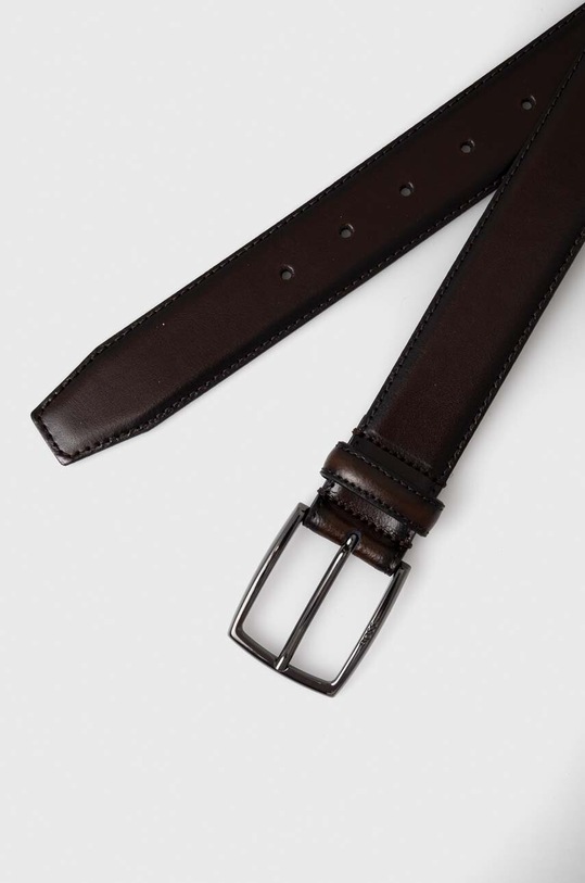 Δερμάτινη ζώνη BOSS 50516688 καφέ SS24