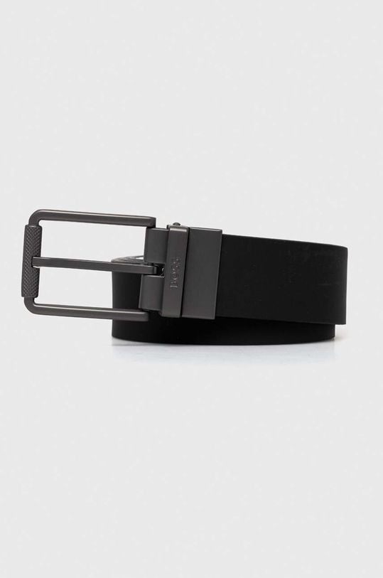 Αναστρέψιμη δερμάτινη ζώνη BOSS μαύρο 50516783