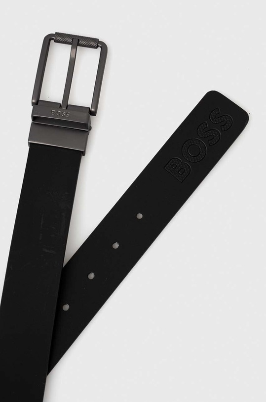 Αξεσουάρ Αναστρέψιμη δερμάτινη ζώνη BOSS 50516783 μαύρο