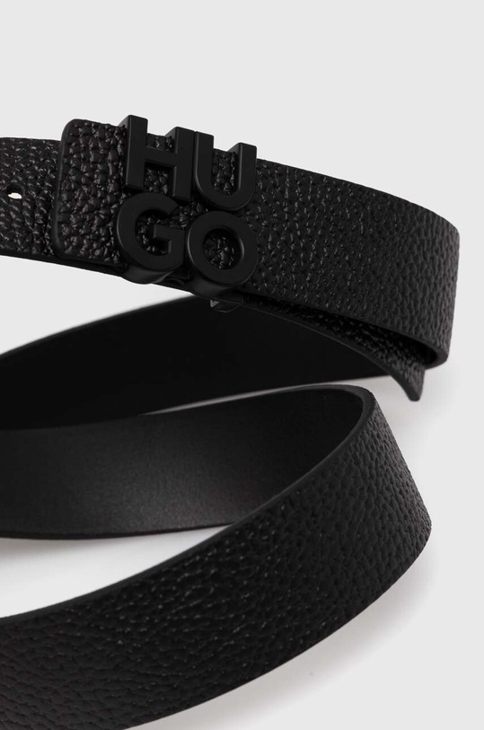 HUGO curea de piele 50516525 negru AW24