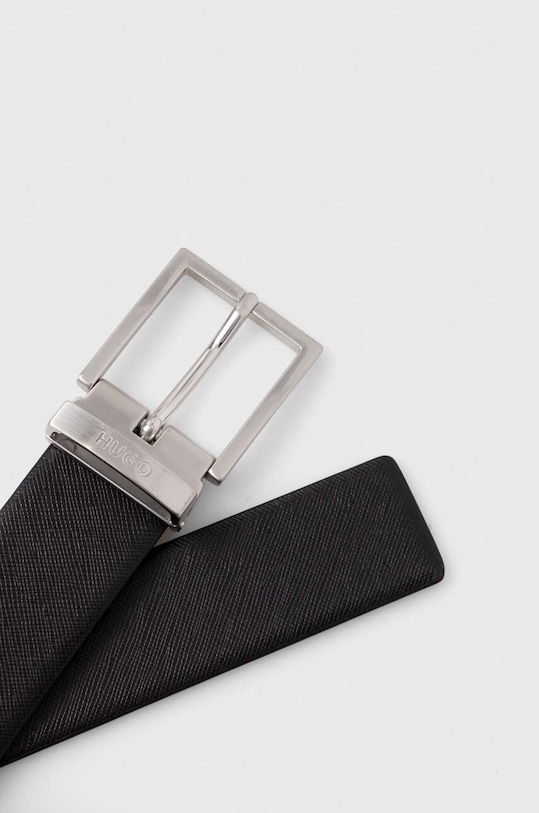 Кожен колан HUGO 50512765 черен SS24