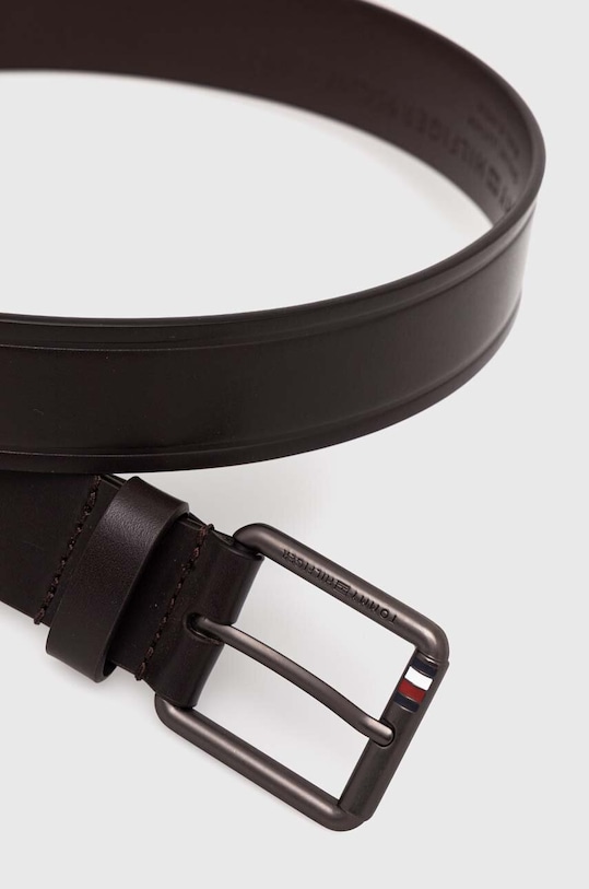 Tommy Hilfiger pasek skórzany AM0AM12066 brązowy SS24
