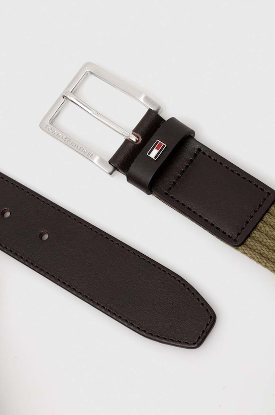 Pásek Tommy Hilfiger AM0AM12167 zelená SS24