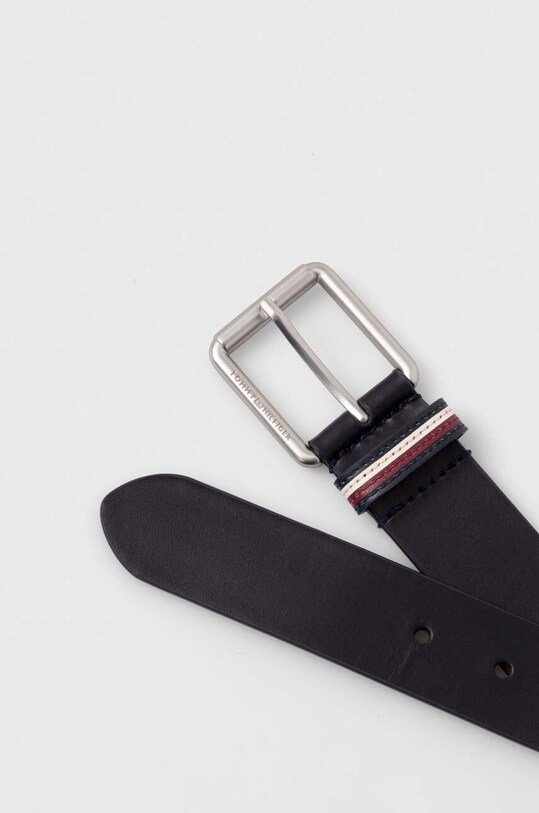 Tommy Hilfiger curea de piele AM0AM12168 bleumarin SS24