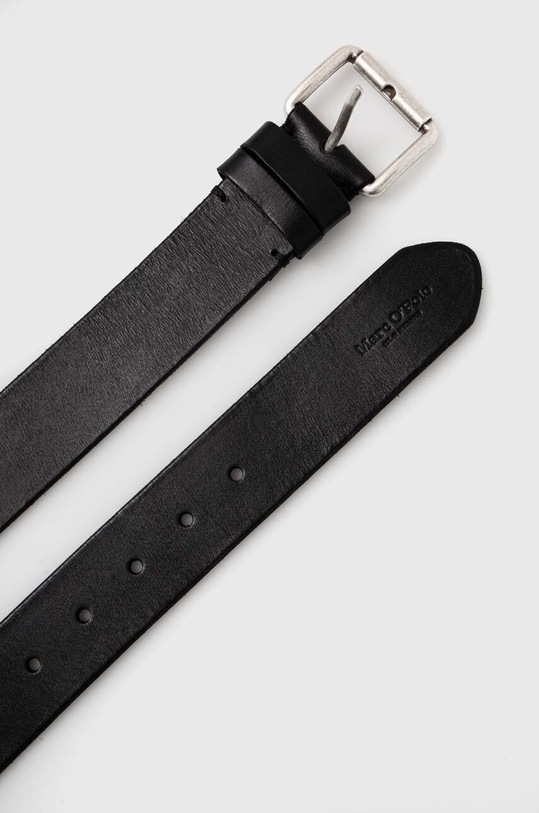 Marc O'Polo pasek skórzany 40227749501103 czarny SS24