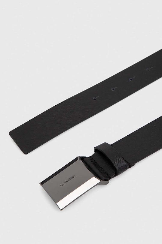 Δερμάτινη ζώνη Calvin Klein K50K511568 μαύρο SS24