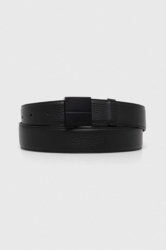 Шкіряний ремінь Calvin Klein Planet friendly чорний K50K511575