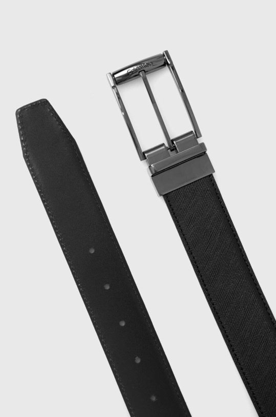 Calvin Klein pasek skórzany dwustronny K50K511581 czarny SS24