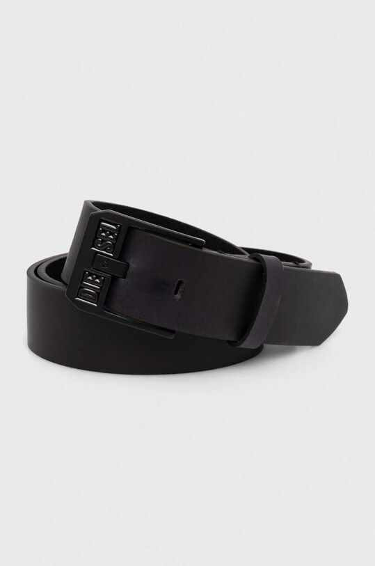 Kožený opasok Diesel DIESEL LOGO BLUESTAR II BELT čierna X08880.P1913