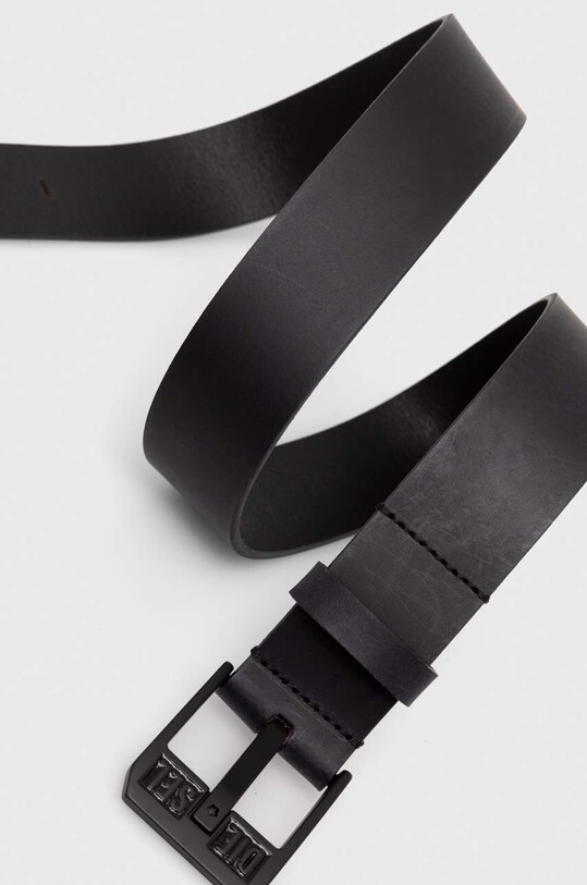 Kožený opasok Diesel DIESEL LOGO BLUESTAR II BELT X08880.P1913 čierna SS24