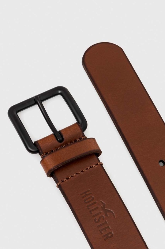Hollister Co. pasek skórzany KI312.4003.400 brązowy SS24