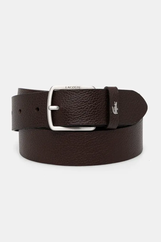 Lacoste pasek i etui skórzane brązowy RC4090