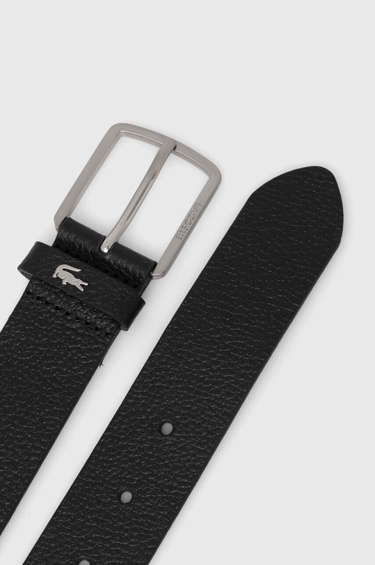 Lacoste curea si husa din piele RC4090 negru SS24