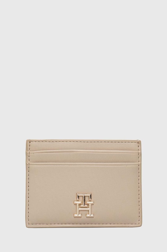 Tommy Hilfiger portfel etui na karty beżowy AW0AW15751