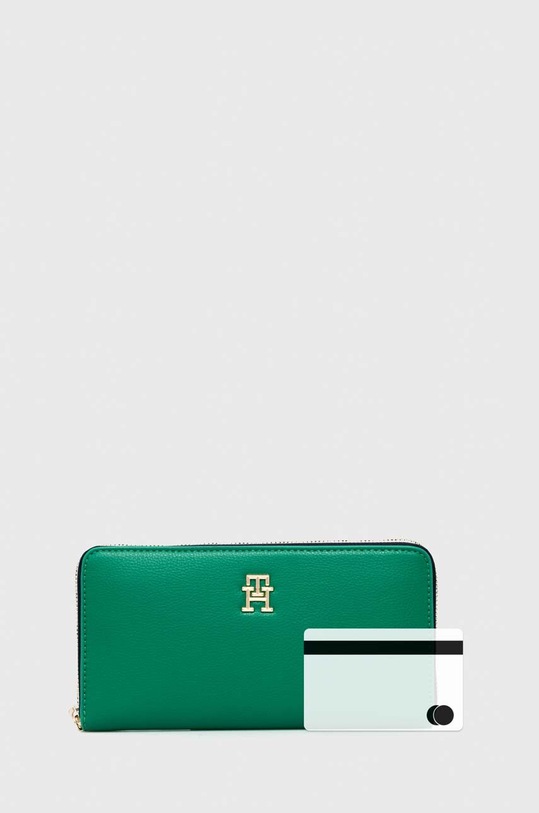 Πορτοφόλι Tommy Hilfiger πράσινο AW0AW16094