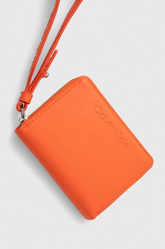 Calvin Klein portfel K60K611387 pomarańczowy SS24