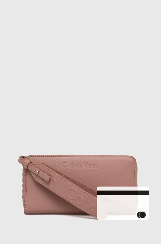 Calvin Klein portfel różowy K60K611388