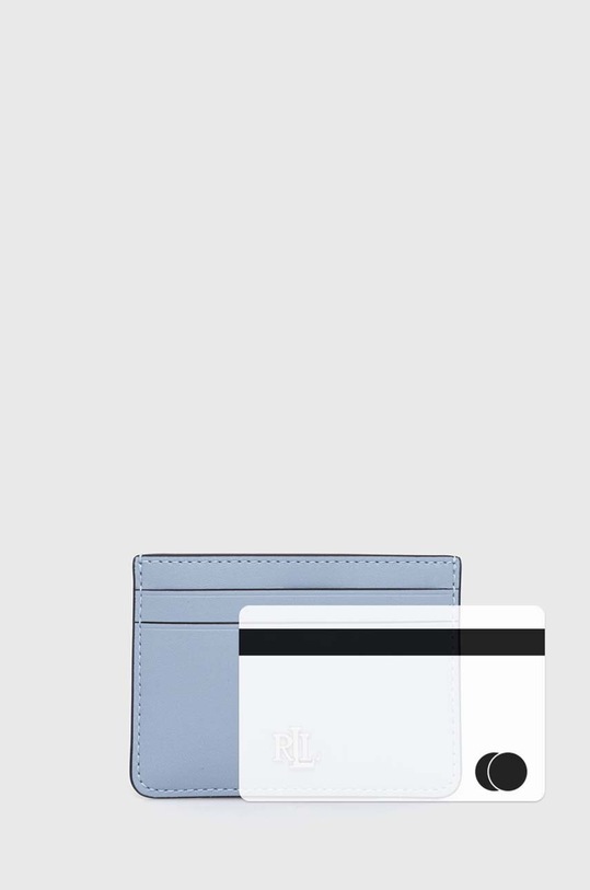 Lauren Ralph Lauren bőr kártya tok kék 432876732