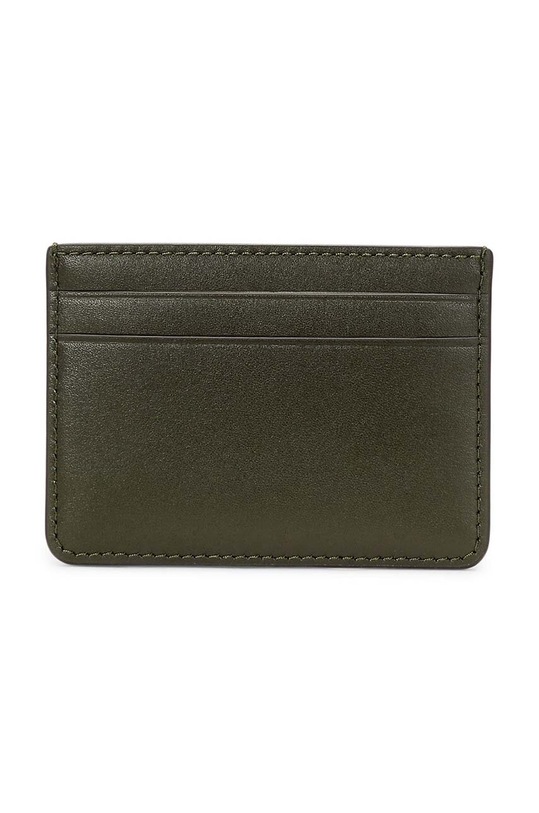 Lauren Ralph Lauren etui na karty skórzane 432876732 zielony AW24
