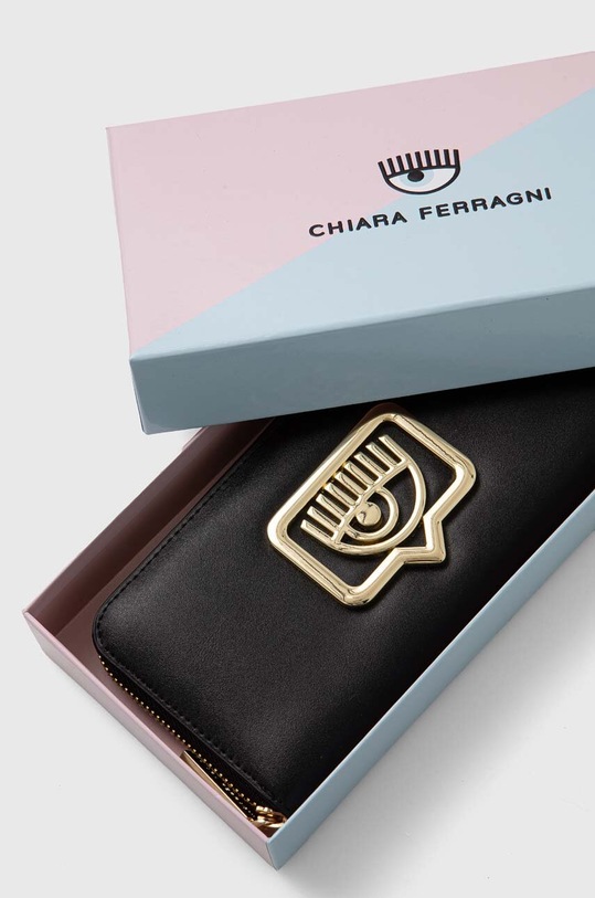 Chiara Ferragni portafoglio nero 76SB5PB1