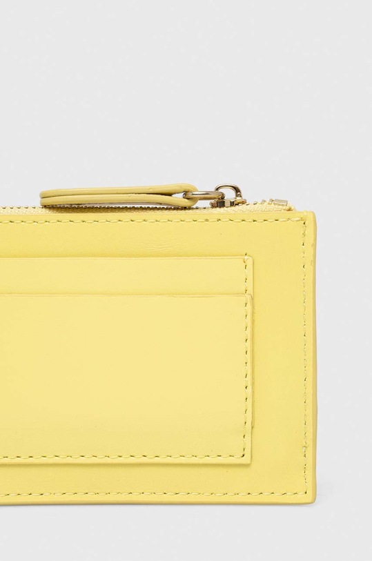 Twinset portfel skórzany 241TB7401 żółty SS24