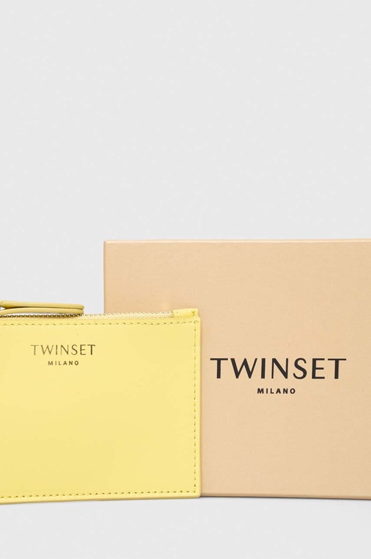 Akcesoria Twinset portfel skórzany 241TB7401 żółty
