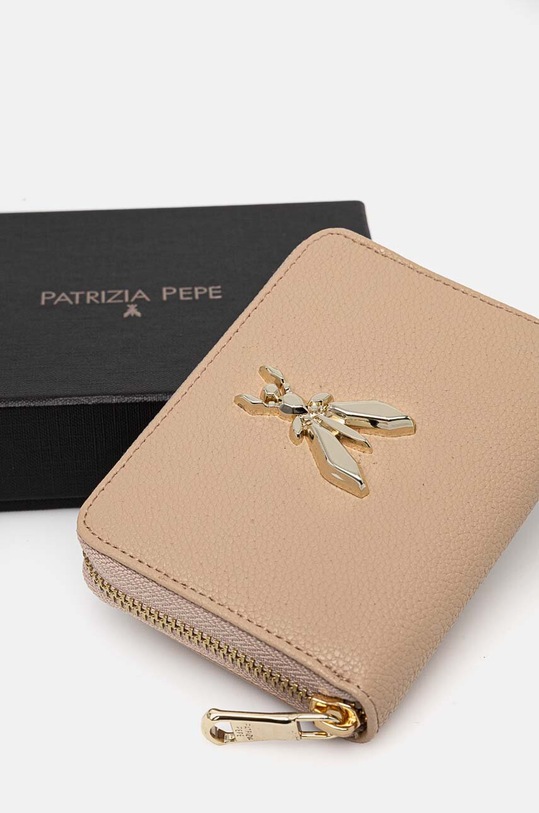 Patrizia Pepe portofel de piele bej 8Q0017.L001