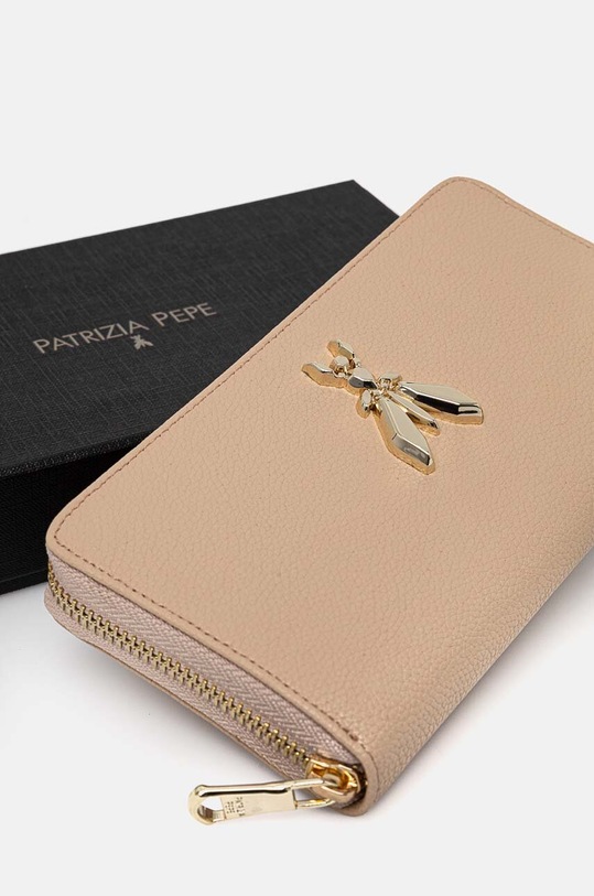 Patrizia Pepe portofel de piele bej 8Q0020.L001