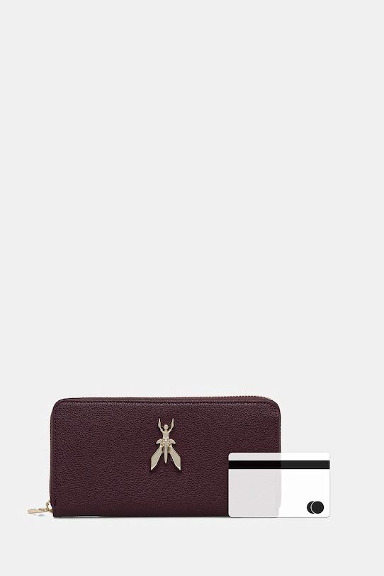 Patrizia Pepe portofel de piele 8Q0020.L001 burgundia