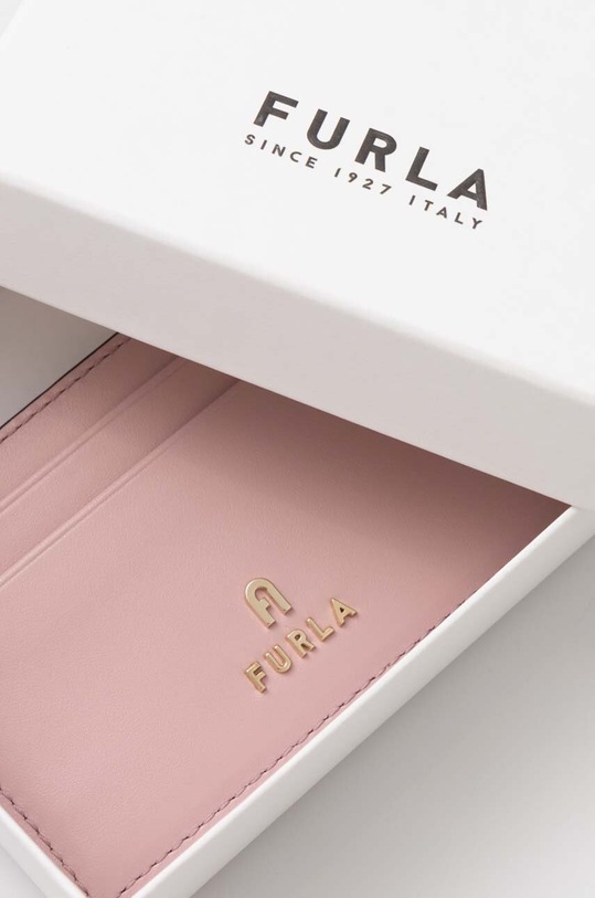 Akcesoria Furla etui na karty skórzane WP00305.AX0733.ALB00 różowy
