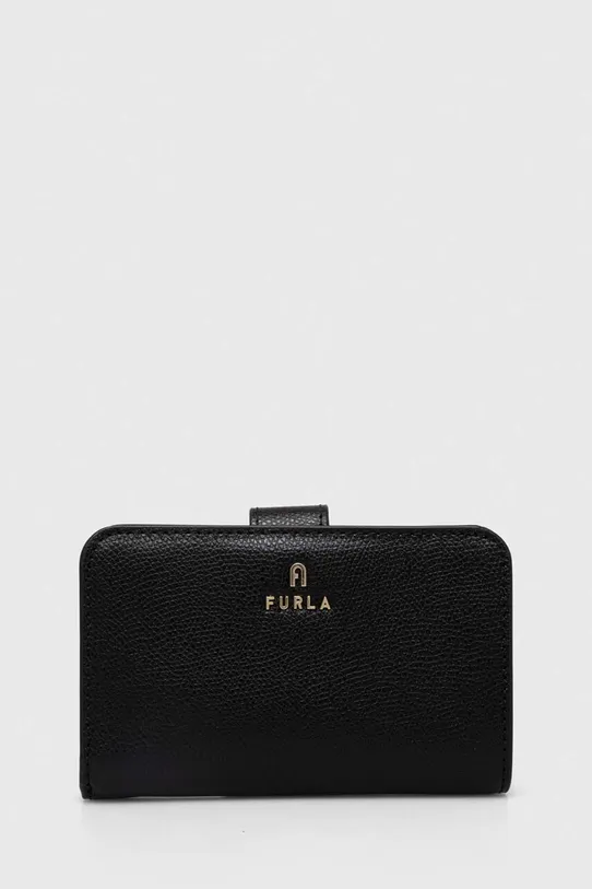 Δερμάτινο πορτοφόλι Furla λείο δέρμα μαύρο WP00314.ARE000.O6000