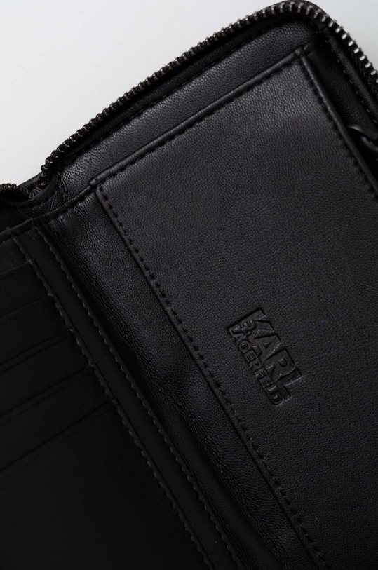 Karl Lagerfeld portfel czarny 240W3204