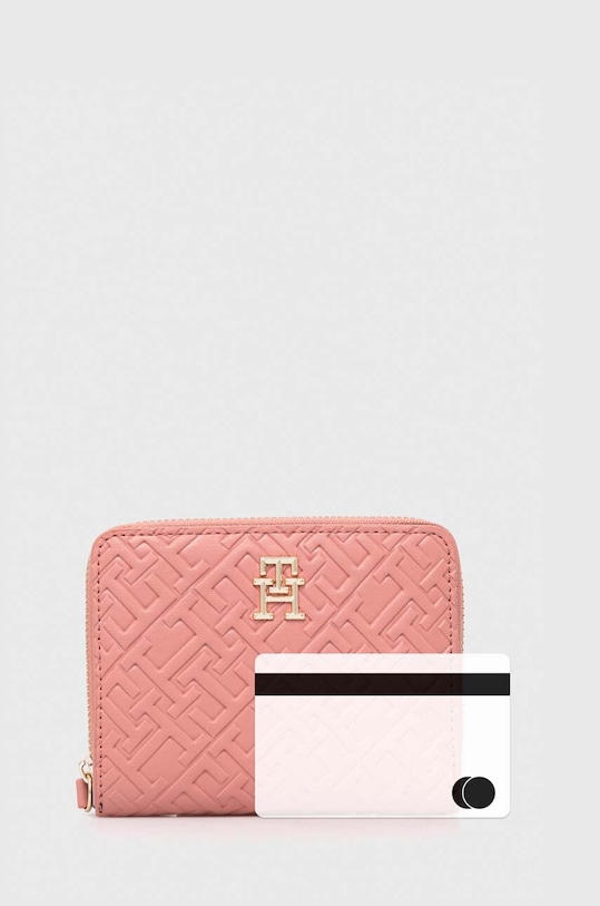 Tommy Hilfiger portfel AW0AW15755 różowy