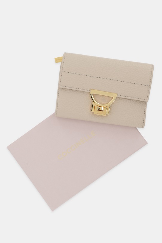 Coccinelle portfel skórzany E2.MD5.11.D6.01 beżowy