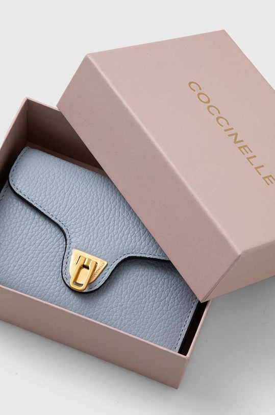 Usnjena denarnica Coccinelle modra E2.MF6.11.D6.01