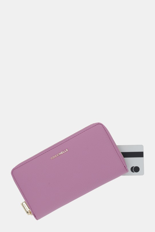 Coccinelle portfel skórzany fioletowy E2.MW5.11.32.01