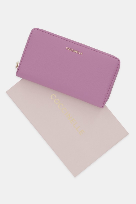 Coccinelle portfel skórzany E2.MW5.11.32.01 fioletowy