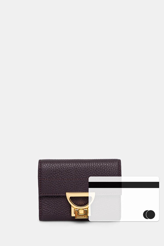 Coccinelle portofel de piele E2.MW5.11.32.01 maro